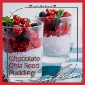 Chocolate chia seed pudding recipe and picture